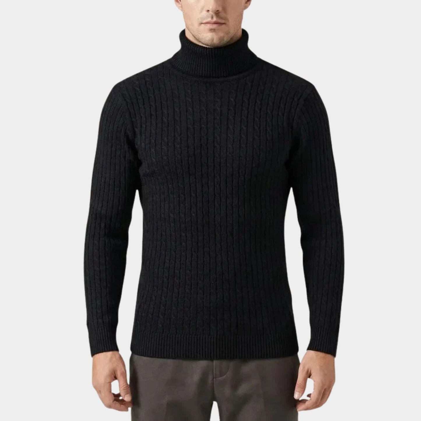 Cable Knit Roll Neck Jumper | Zyphhra