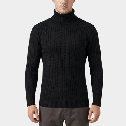 Cable Knit Roll Neck Jumper | Zyphhra