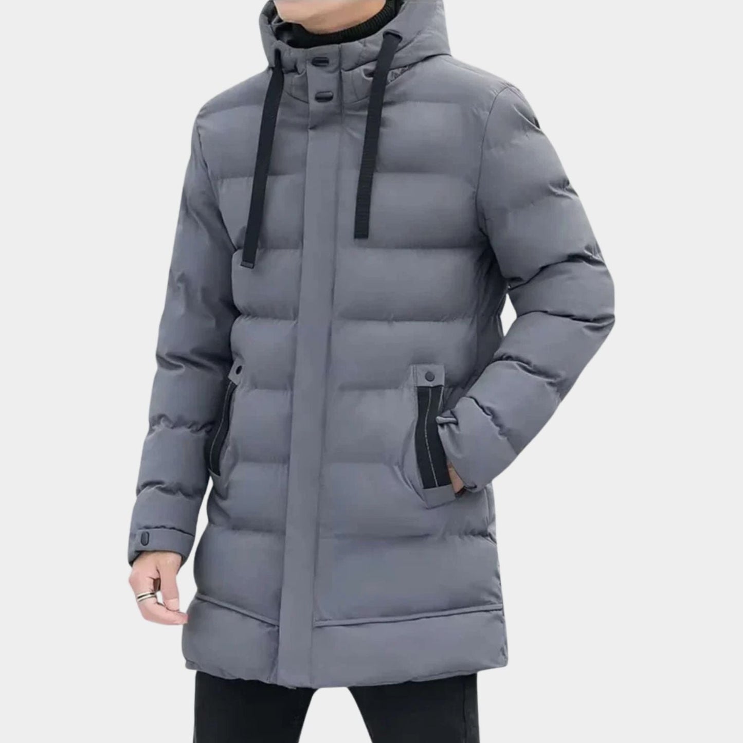 Insulated Hooded Longline Ski Coat | Zyphhra