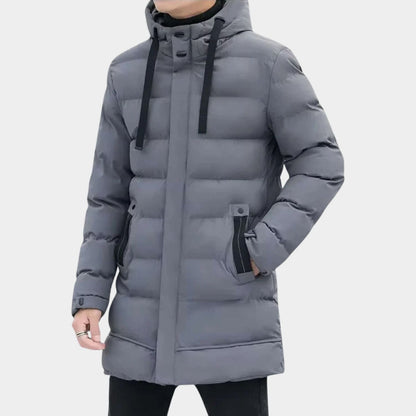 Insulated Hooded Longline Ski Coat | Zyphhra