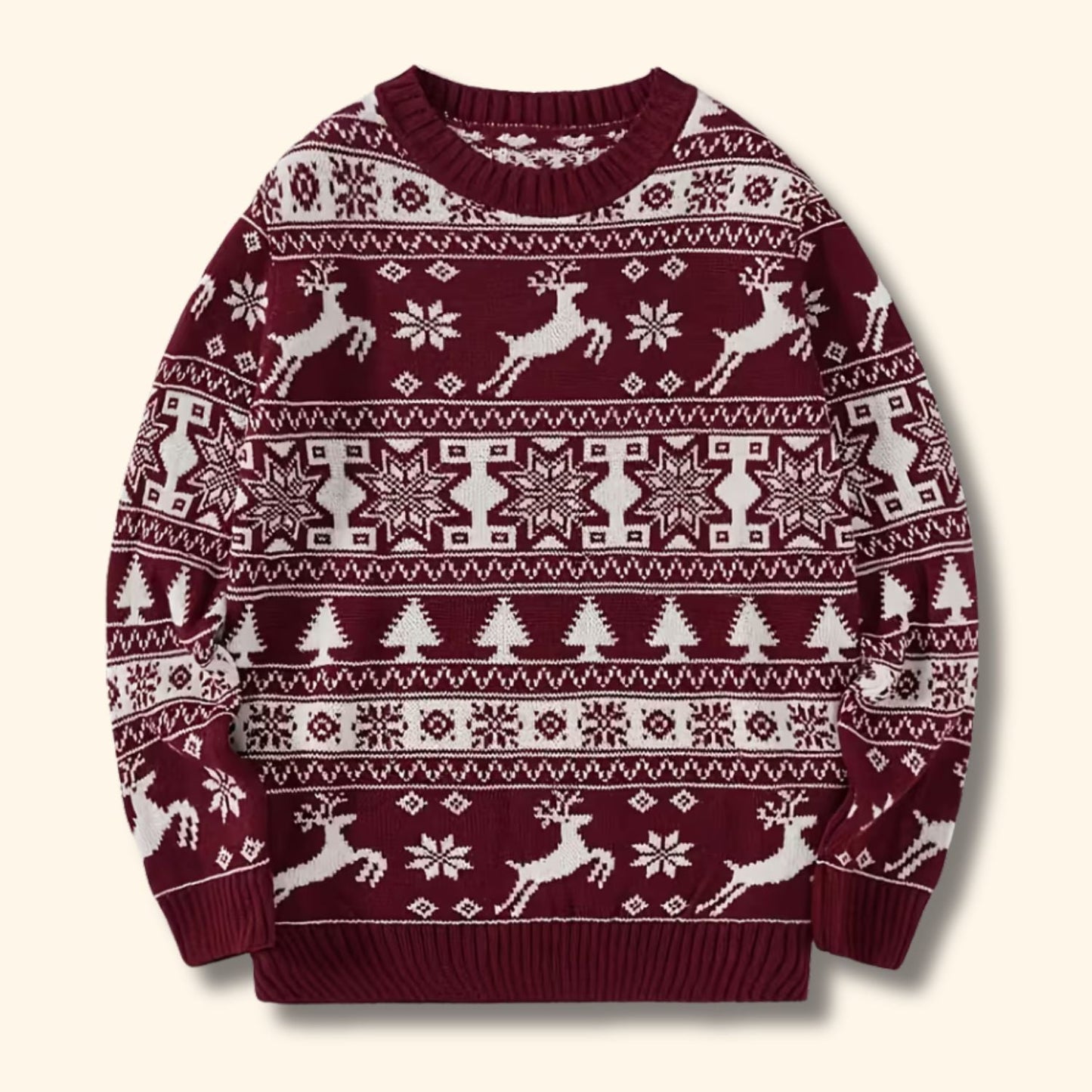 Nordic Reindeer Christmas Jumper | Zyphhra