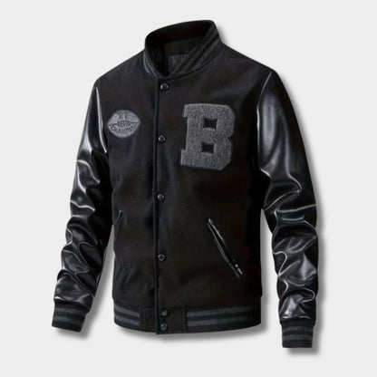 Varsity Leather Jacket | Zyphhra