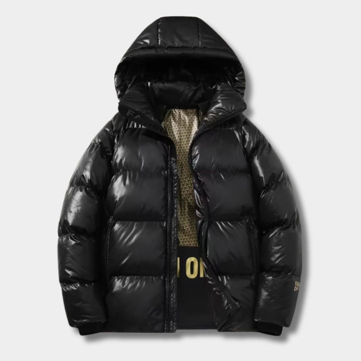 Glossy Hooded Puffer Jacket | Zyphhra