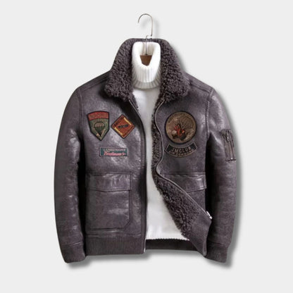 Sherpa Lined Bomber Jacket | Zyphhra