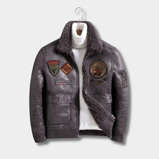 Sherpa Lined Bomber Jacket | Zyphhra