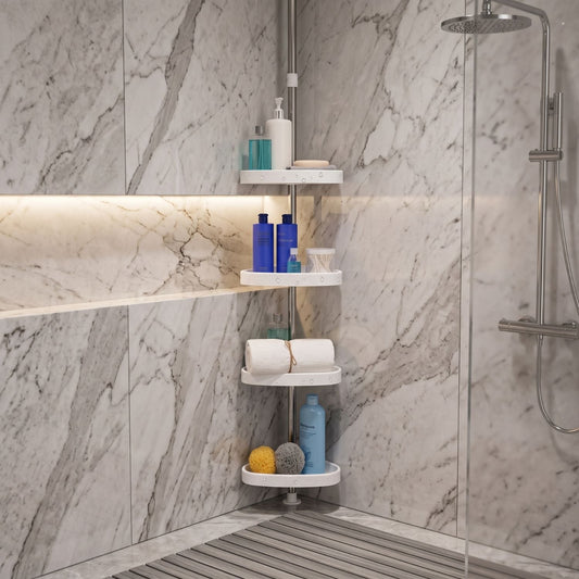 Adjustable Corner Shower Shelf | Zyphhra