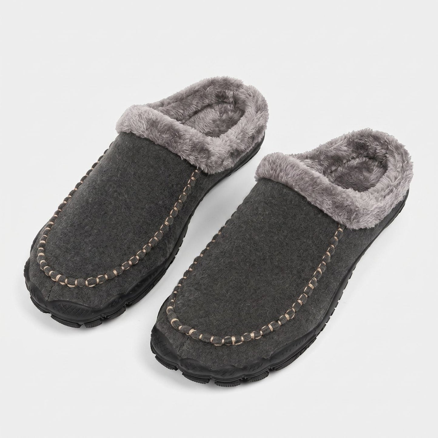 Fleece Lined Moccasin Slippers | Zyphhra