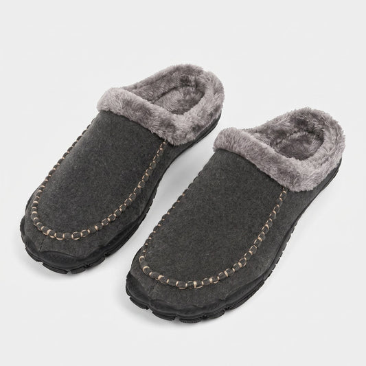 Fleece Lined Moccasin Slippers | Zyphhra