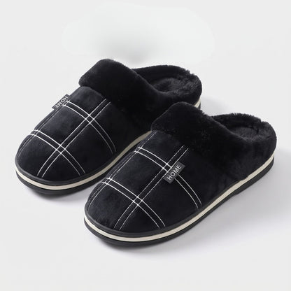 Padded Checked Fleece Slippers | Zyphhra