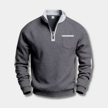 Fleece Pocket Pullover Quarter-Zip | Zyphhra