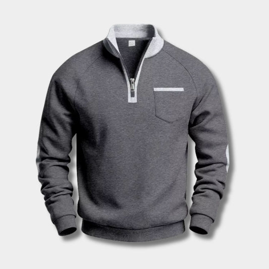 Fleece Pocket Pullover Quarter-Zip | Zyphhra
