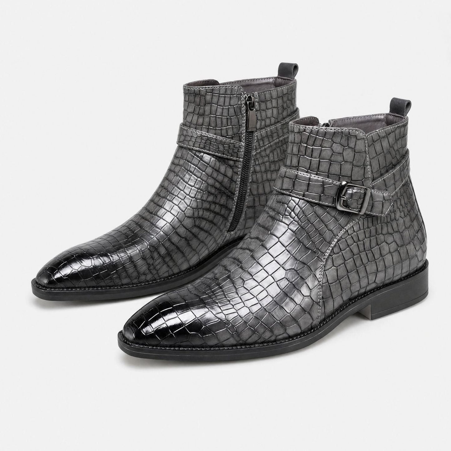 Croc Buckle Dress Boots | Zyphhra