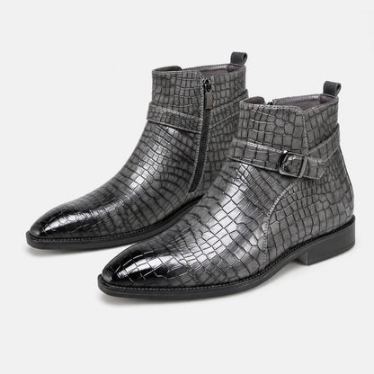 Croc Buckle Dress Boots | Zyphhra