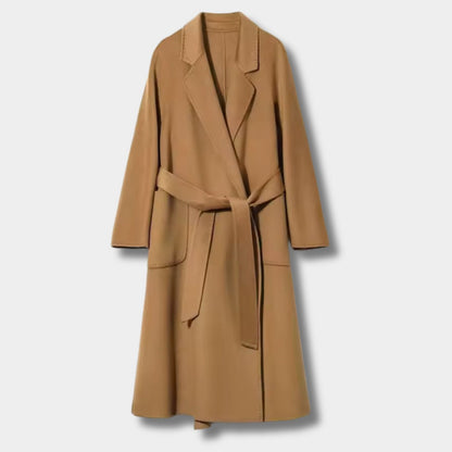 Belted Lapel Wool Over Coat | Zyphhra