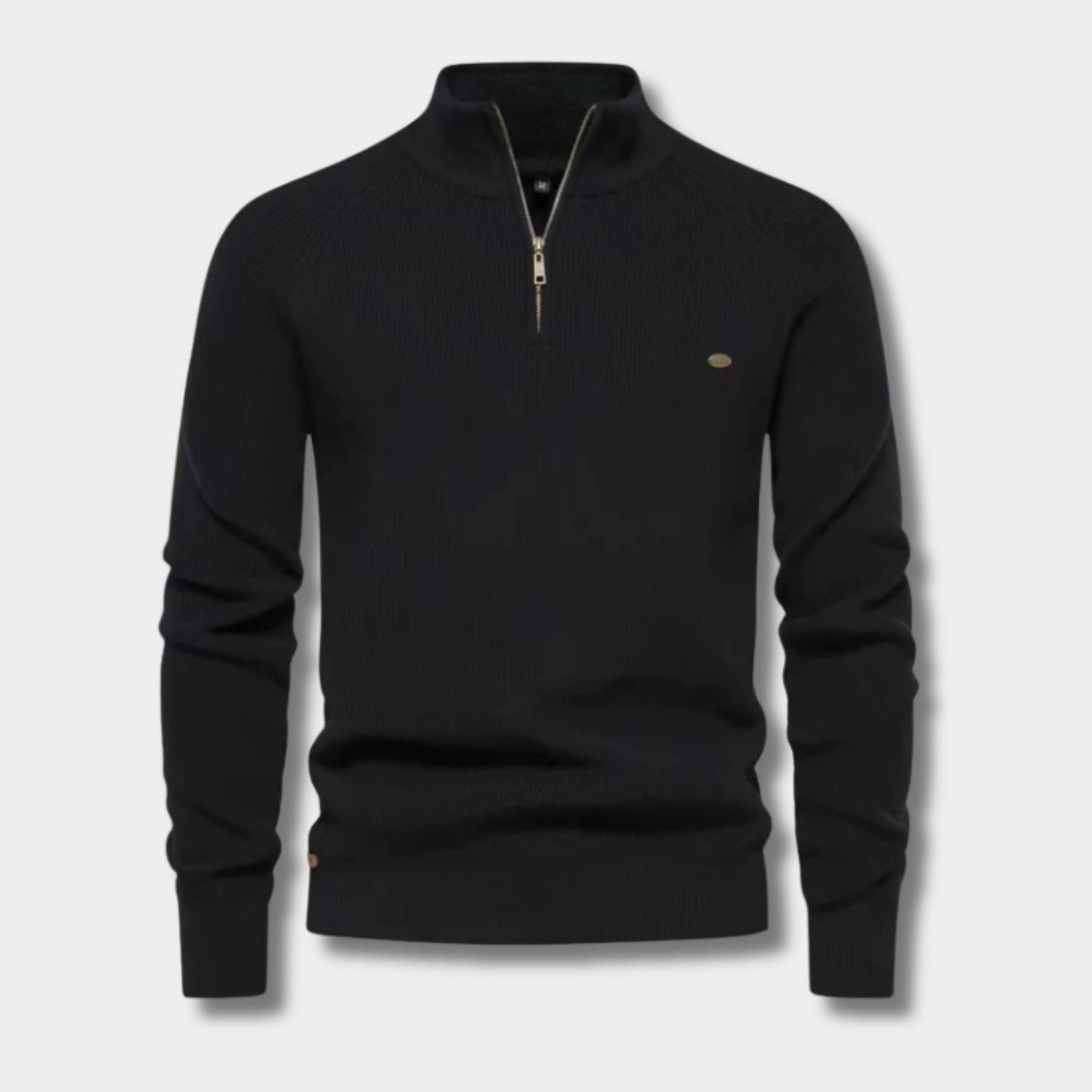 Quarter-Zip Textured Jumper | Zyphhra