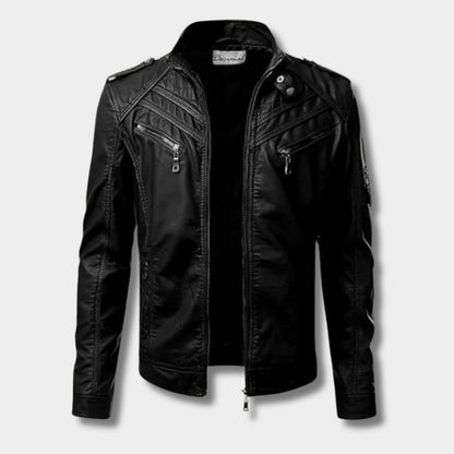 Removable Hood Leather Jacket | Zyphhra
