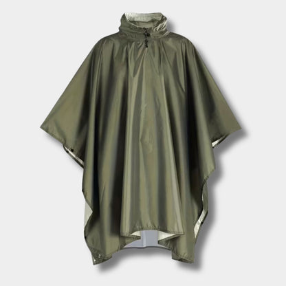 Drawstring Hooded Poncho Rain Coat | Zyphhra