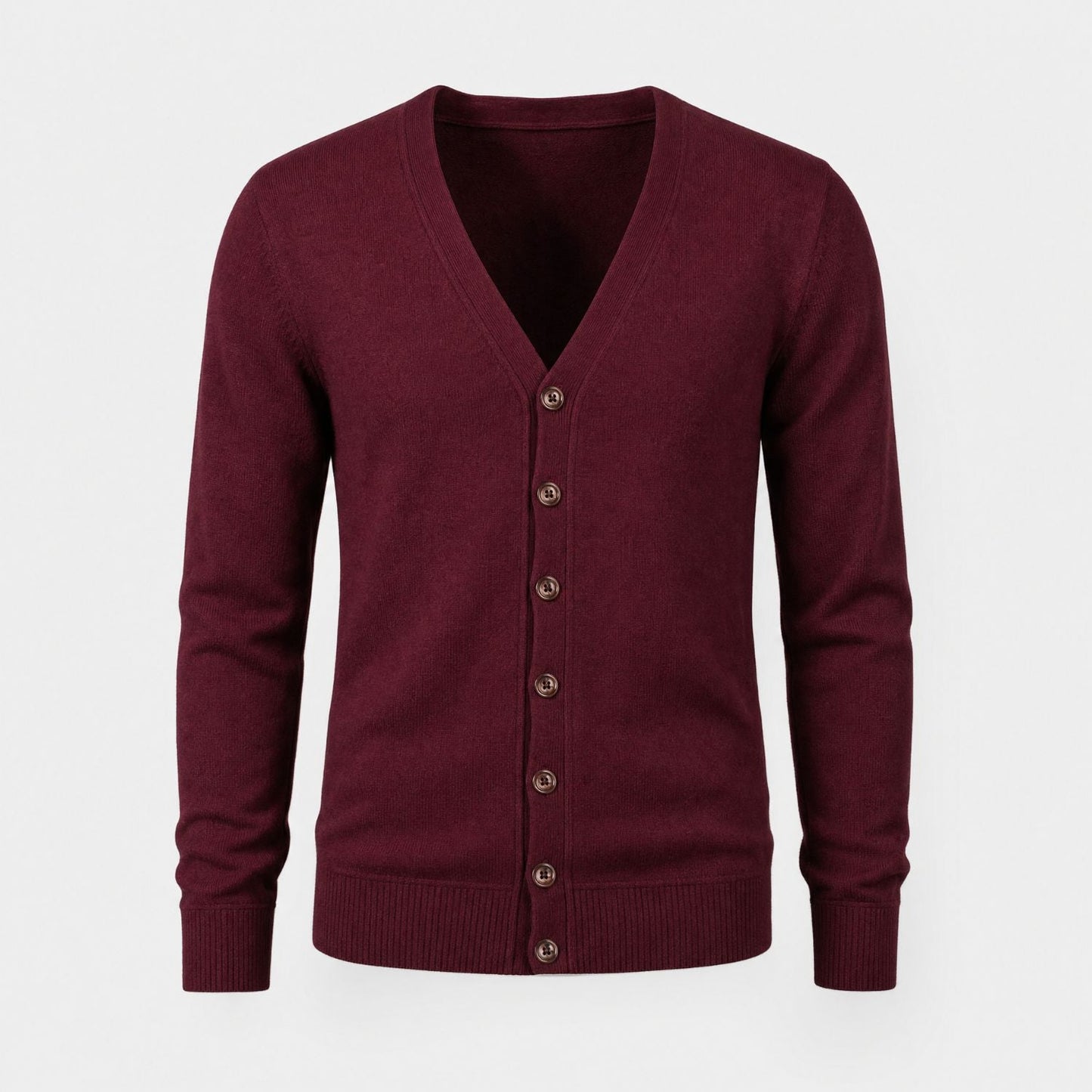 Classic V-Neck Knit Cardigan | Zyphhra