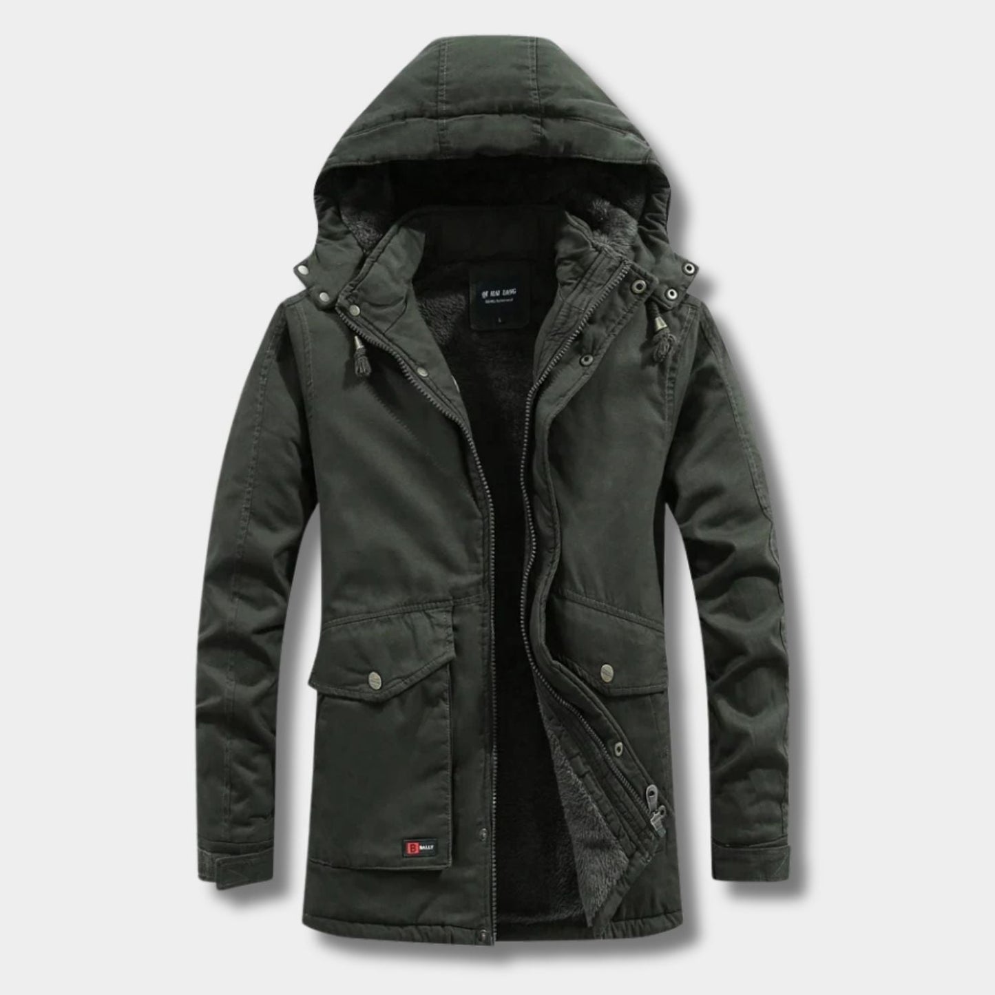 Hooded Utility Winter Jacket | Zyphhra