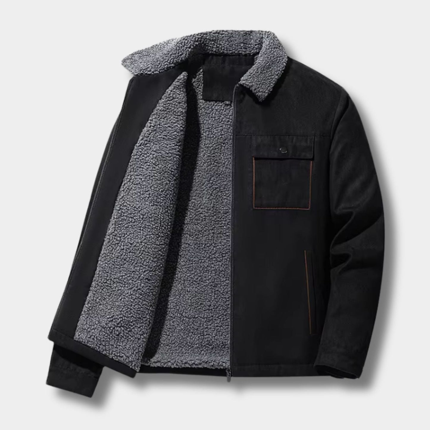 Sherpa Lined Aviator Winter Jacket | Zyphhra
