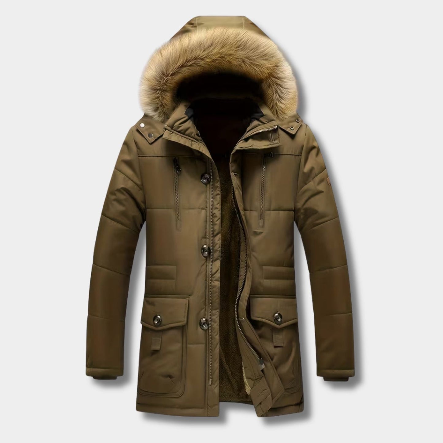 Fur Hood Padded Ski Coat | Zyphhra