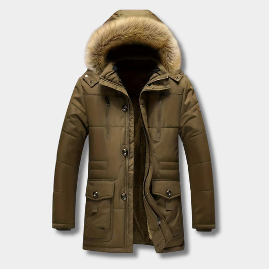 Fur Hood Padded Ski Coat | Zyphhra