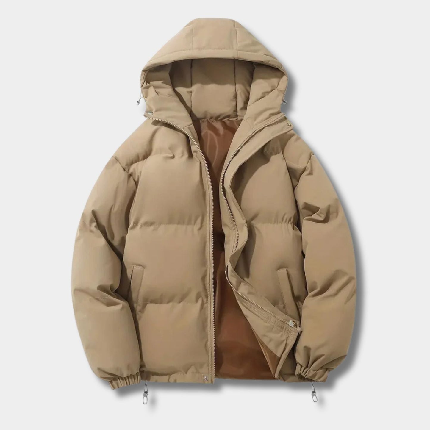 Drawstring Hood Puffer Winter Jacket | Zyphhra