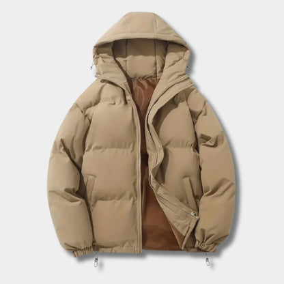 Drawstring Hood Puffer Winter Jacket | Zyphhra