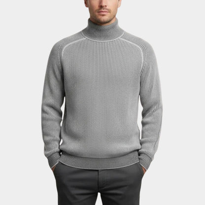 Ribbed Roll Neck Jumper | Zyphhra