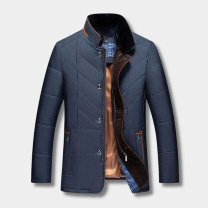 Quilted Stand Collar Winter Jacket | Zyphhra