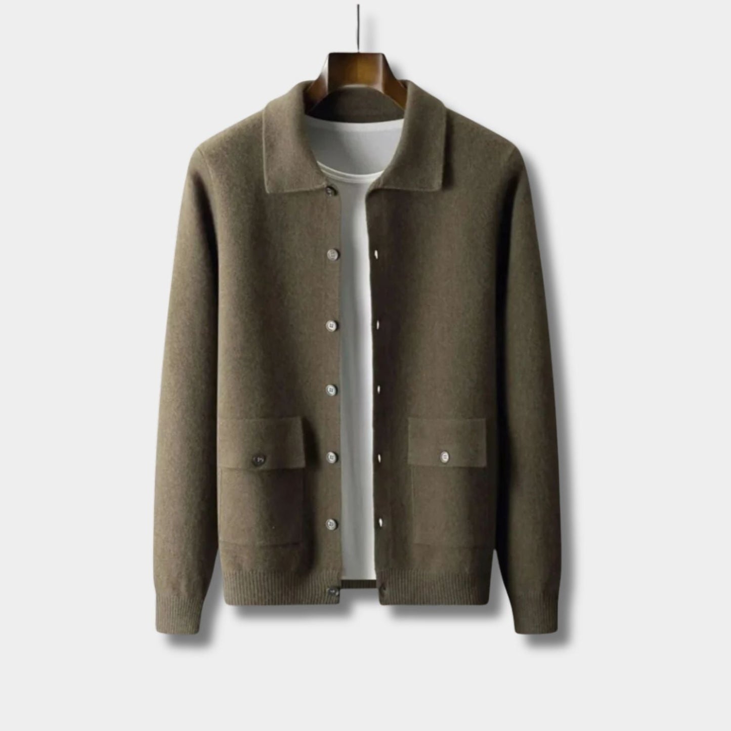 Collared Button Knit Cardigan | Zyphhra