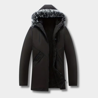 Fur Hood Longline Ski Coat | Zyphhra