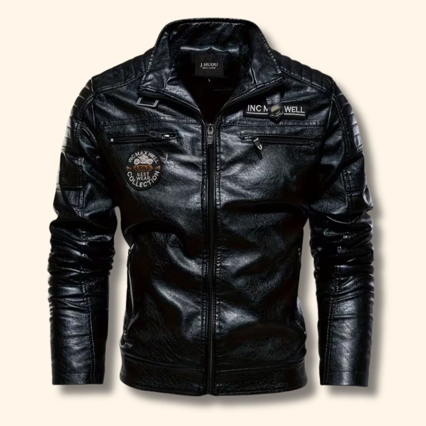 Urban Utility Leather Jacket | Zyphhra