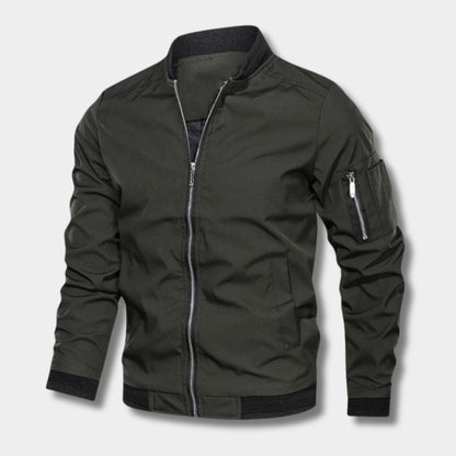 Minimal Utility Bomber Jacket | Zyphhra