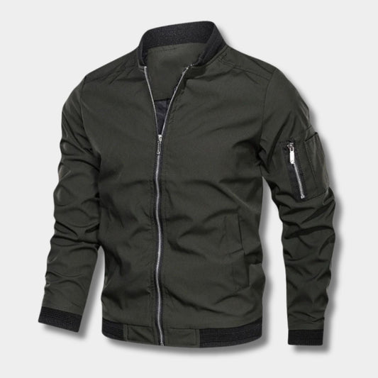 Minimal Utility Bomber Jacket | Zyphhra