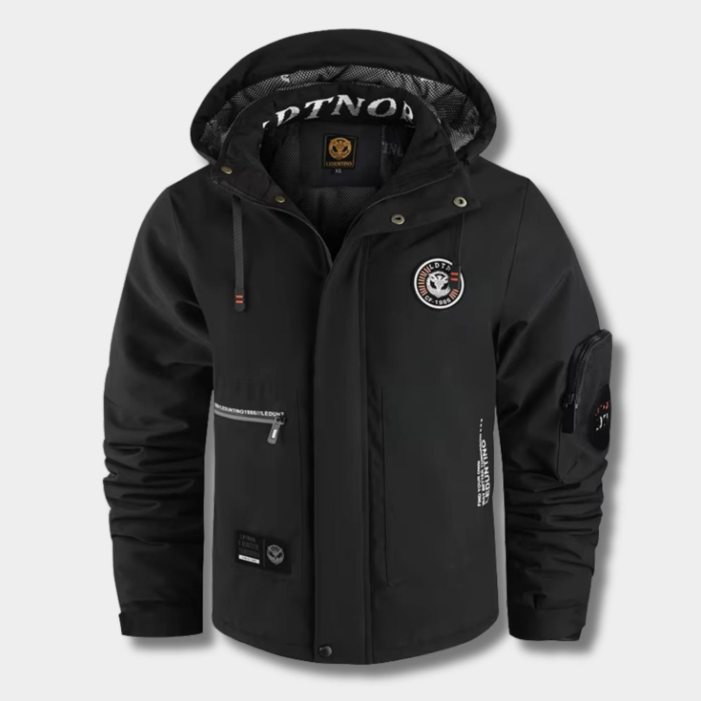 Windproof Hooded Utility Waterproof Jacket | Zyphhra