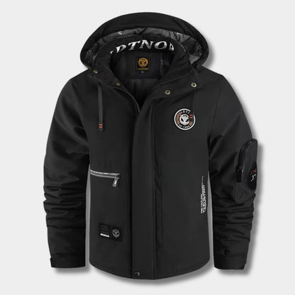 Windproof Hooded Utility Waterproof Jacket | Zyphhra