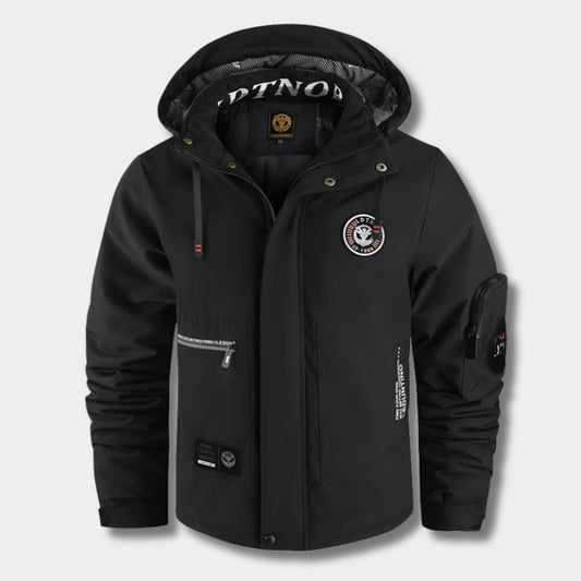 Windproof Hooded Utility Waterproof Jacket | Zyphhra