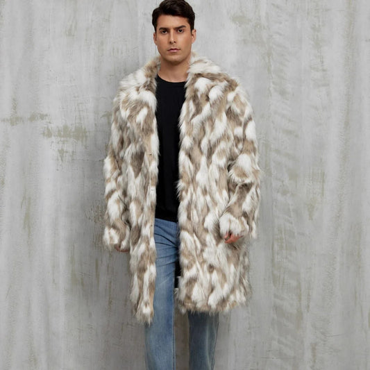 Animal Print Faux Fur Coat | Zyphhra