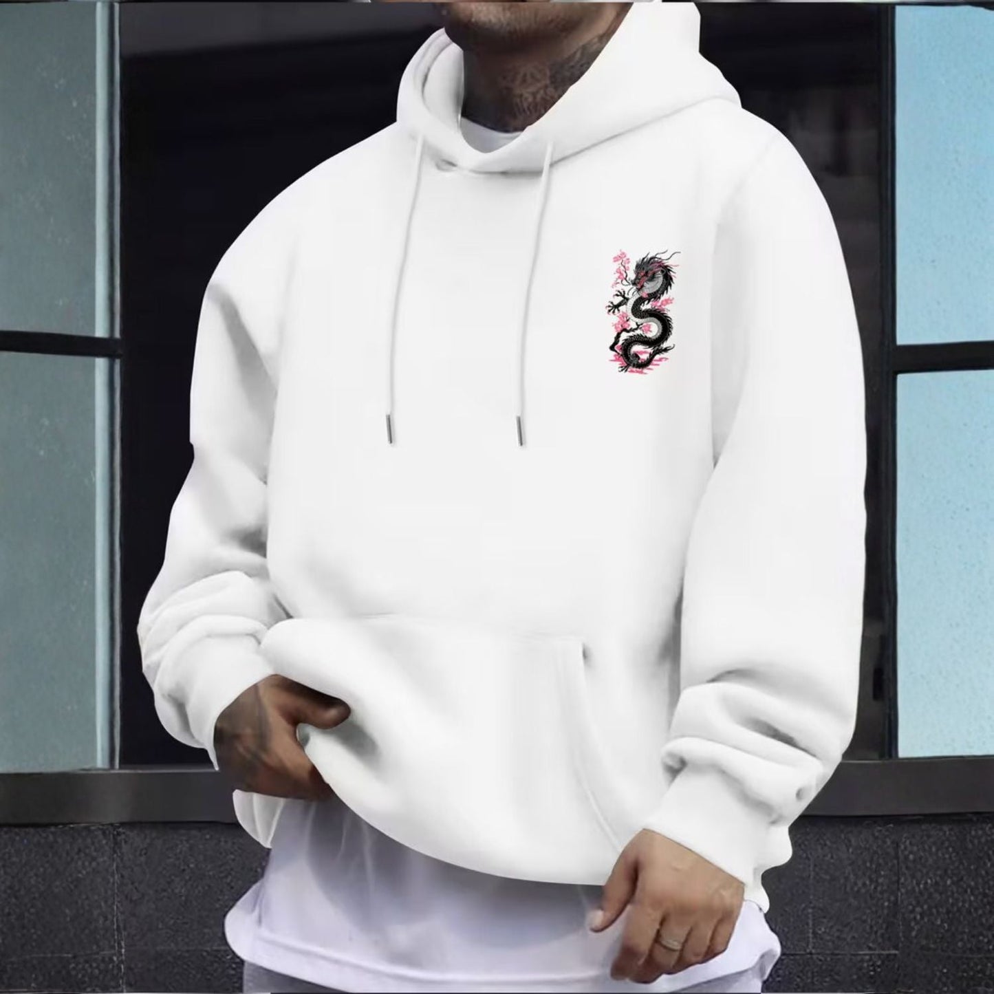 Japanese Dragon Graphic Hoodie | Zyphhra