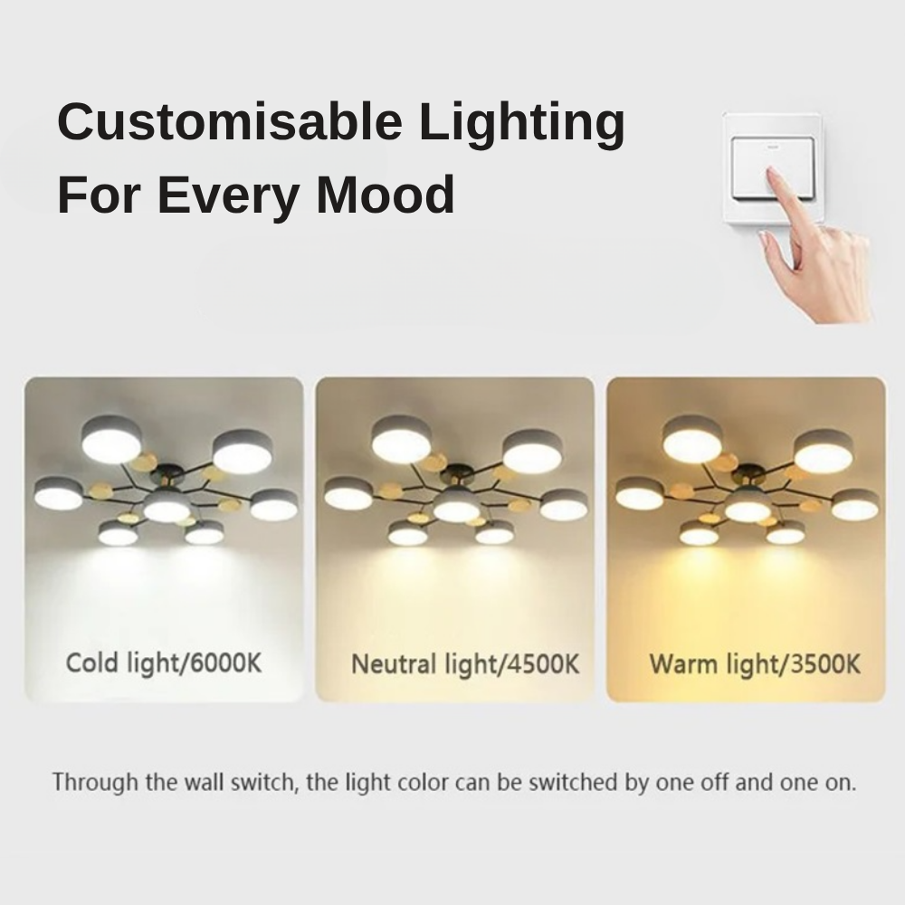 Sleek Circular LED Ceiling Fixture | Zyphhra