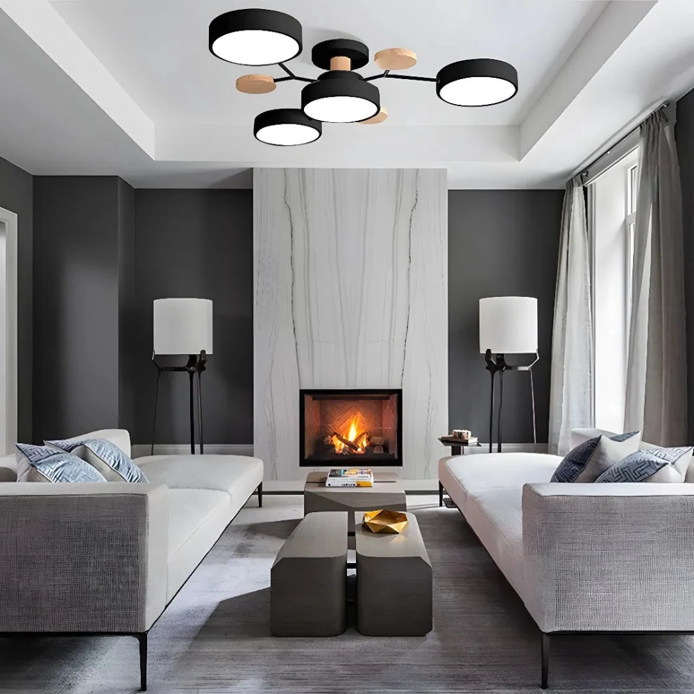 Sleek Circular LED Ceiling Fixture | Zyphhra