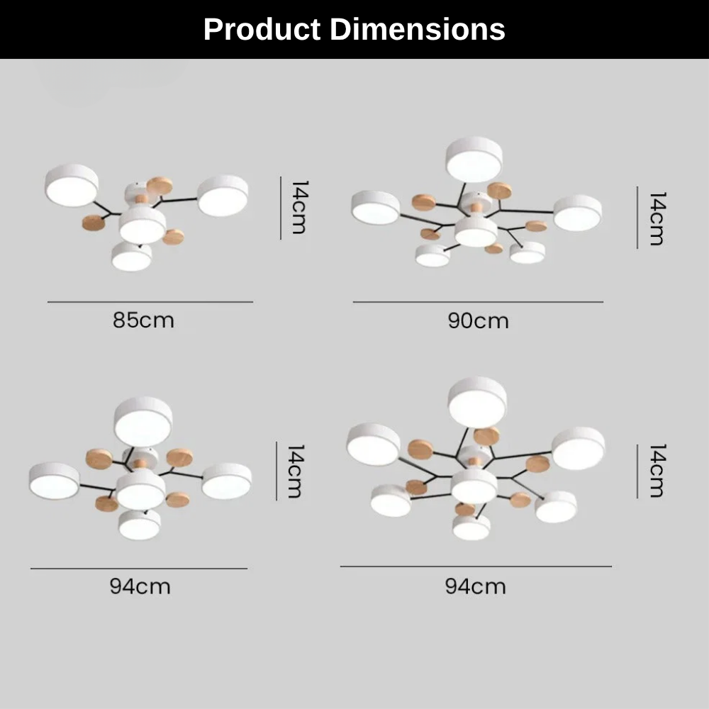 Sleek Circular LED Ceiling Fixture | Zyphhra