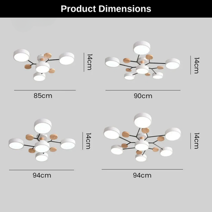 Sleek Circular LED Ceiling Fixture | Zyphhra