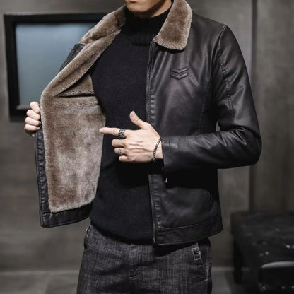 Thermal Lined Leather Jacket | Zyphhra
