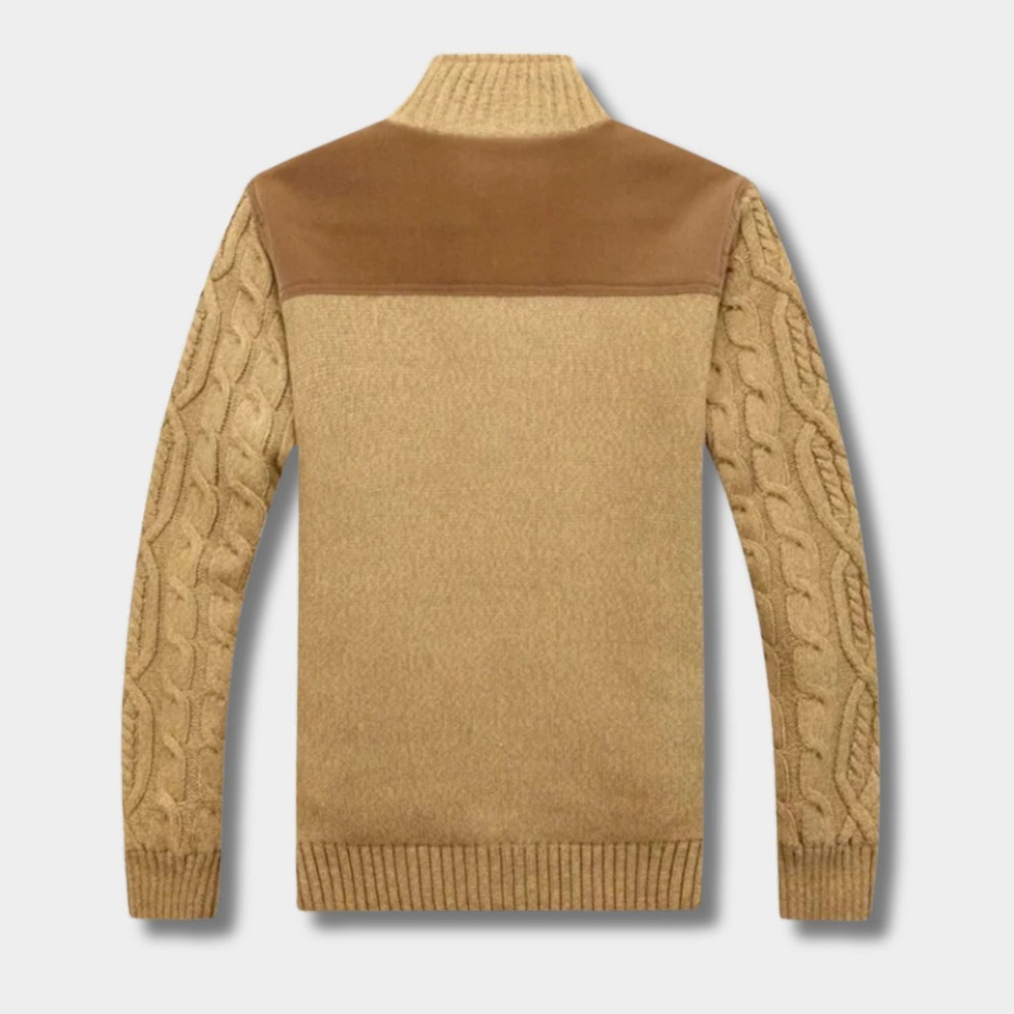 Sherpa Cable Knit Cardigan | Zyphhra