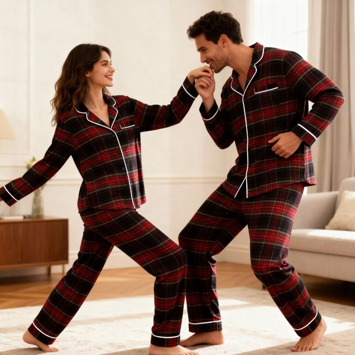 Classic Checked Lounge Pyjama Set | Zyphhra