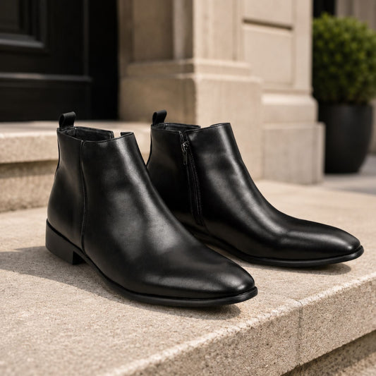 Square Toe Chelsea Boots | Zyphhra
