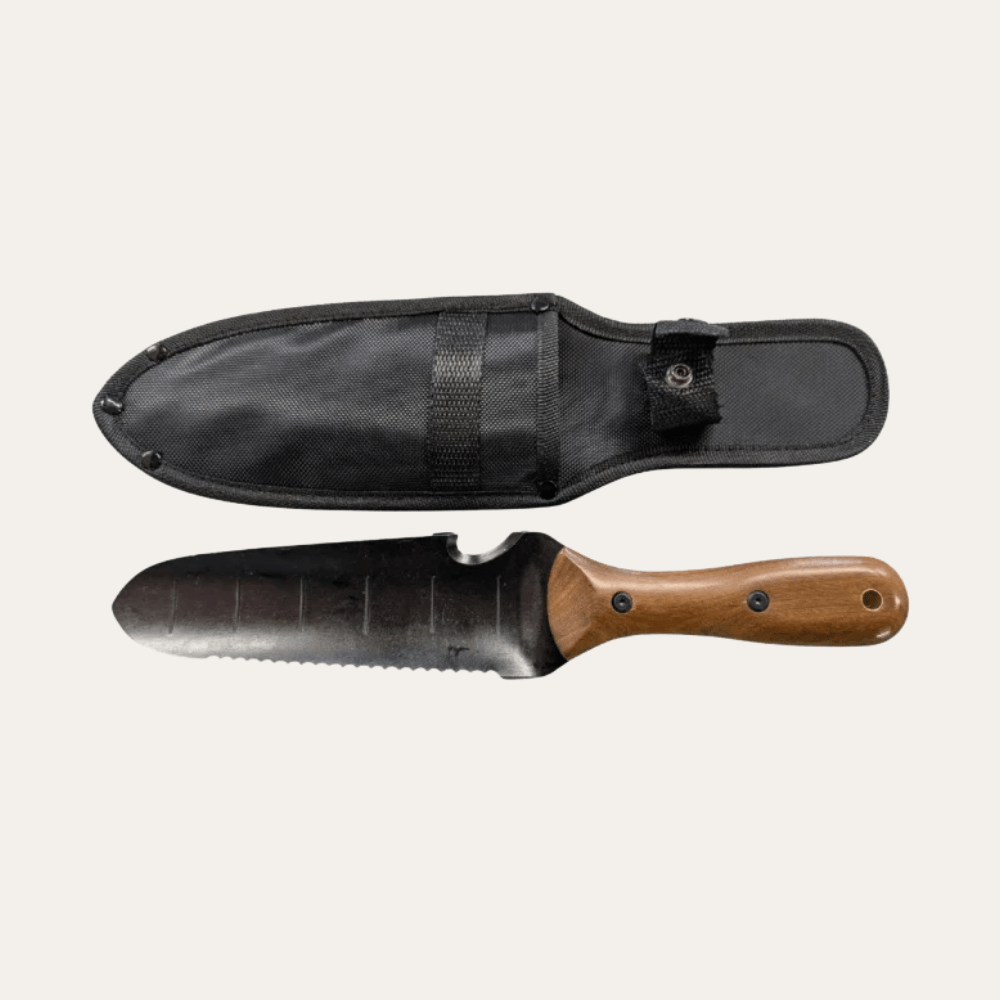 Premium Stainless Steel Gardening Knife with Walnut Grip | Zyphhra