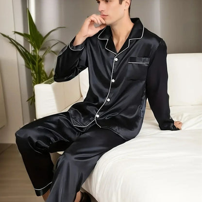 Silky Piping Button Pyjama Set | Zyphhra
